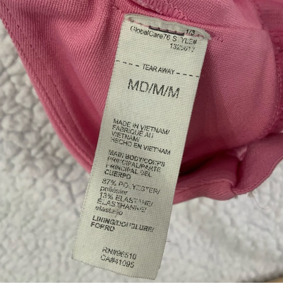 Under Armour Womens Medium Wordmark Strappy Sportlette Sport Bra Bralette Pink - Picture 6 of 8